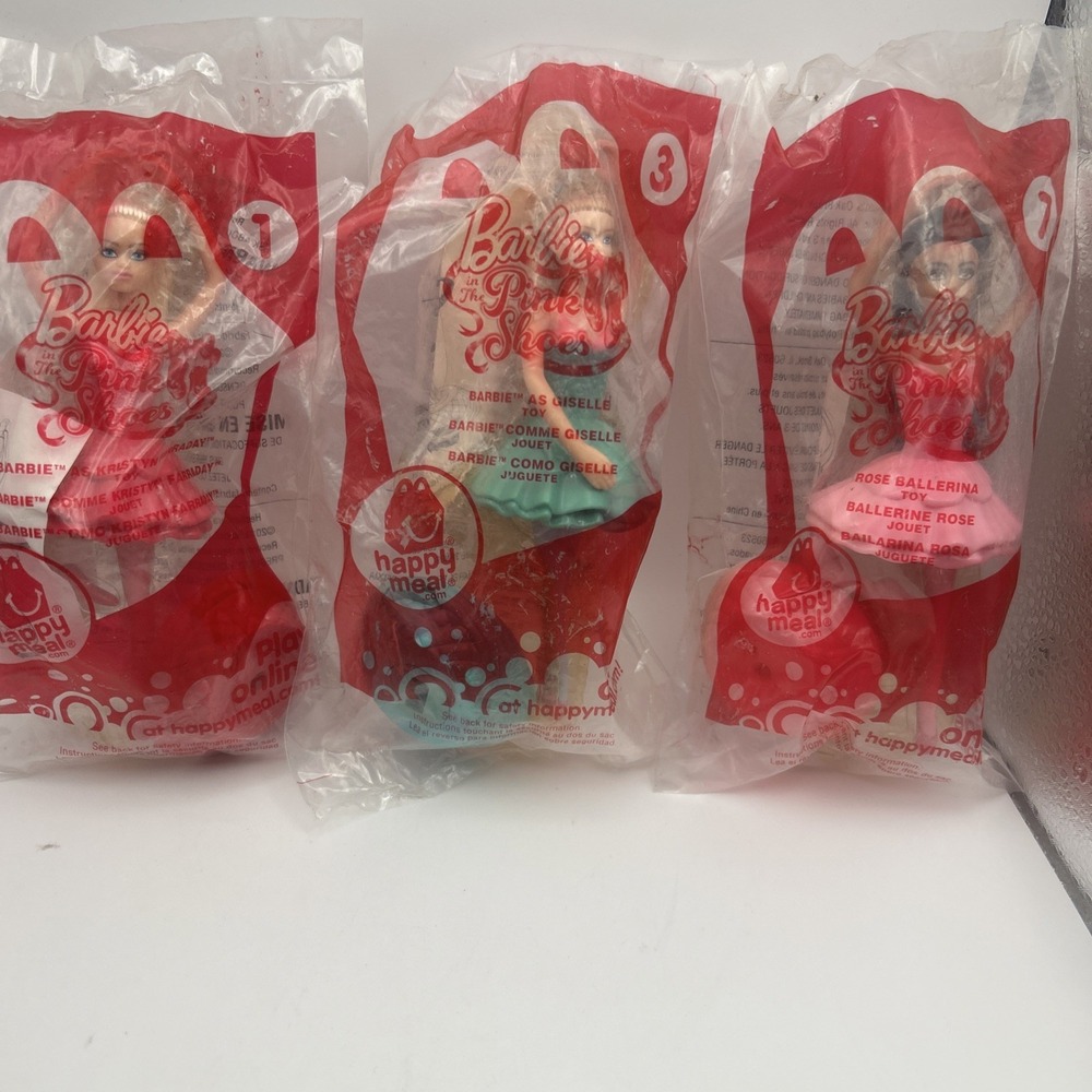 2013 McDonald's Happy Meal Toys Barbie In The Pink Shoes #1, 3, 7